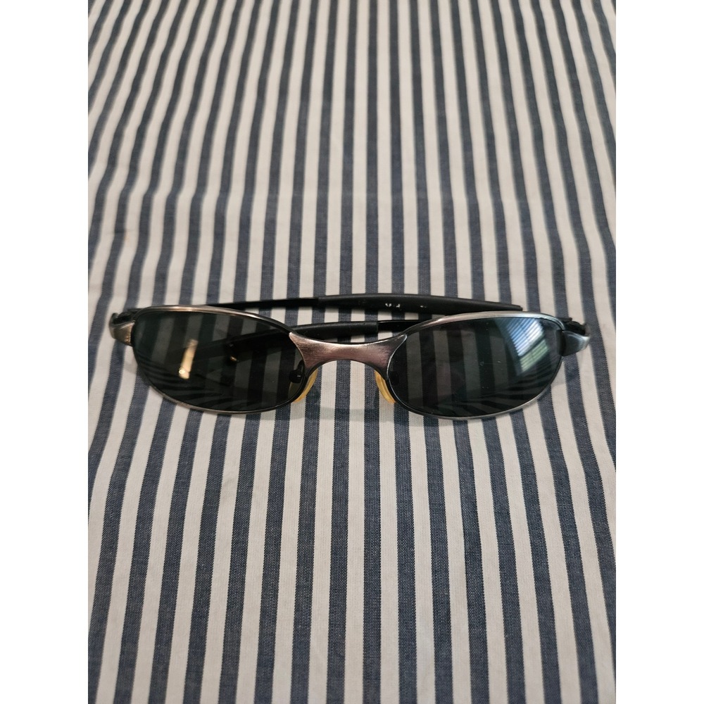 Fossil Sunglasses FOS 3066/S Silver Grey Semi-Rimless Aviator Rectangular 90s